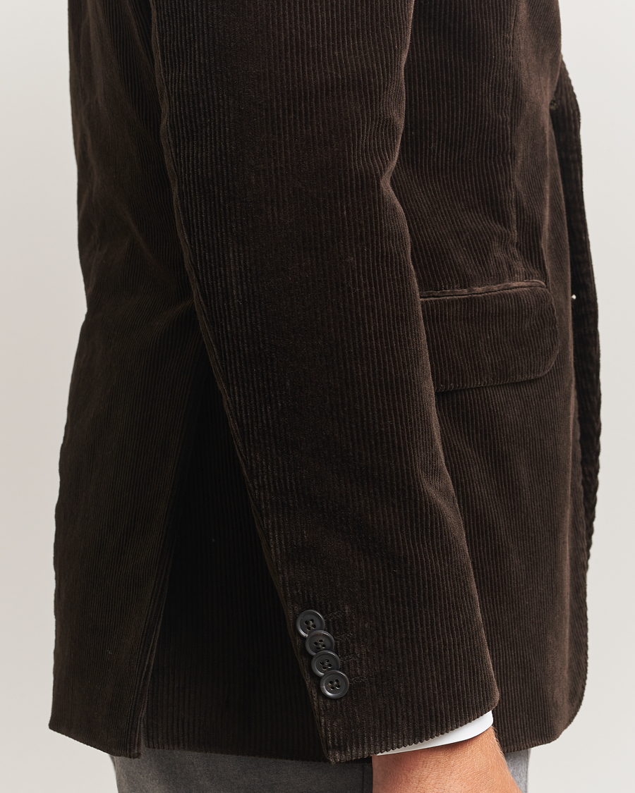 Herr | Kavajer | Oscar Jacobson | Fogerty Patch Pocket Cord Blazer Brown
