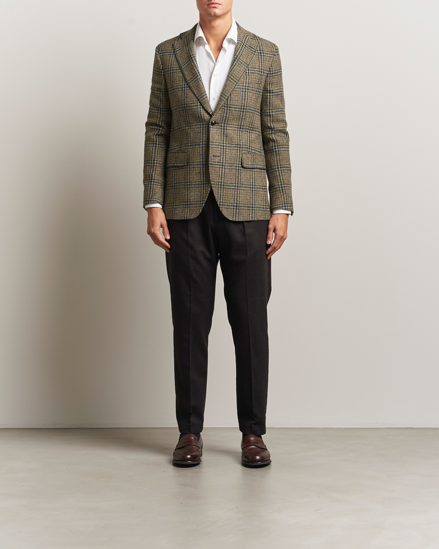 Herr | Kavajer | Oscar Jacobson | Fogerty Moon Tweed Blazer Green