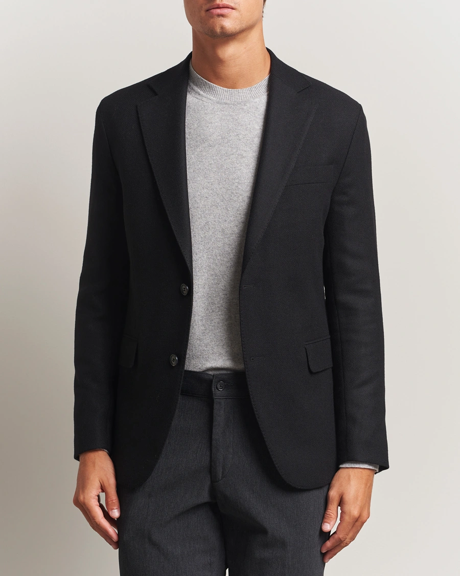 Herr | Kavajer | Oscar Jacobson | Fogerty Wool Blazer Black