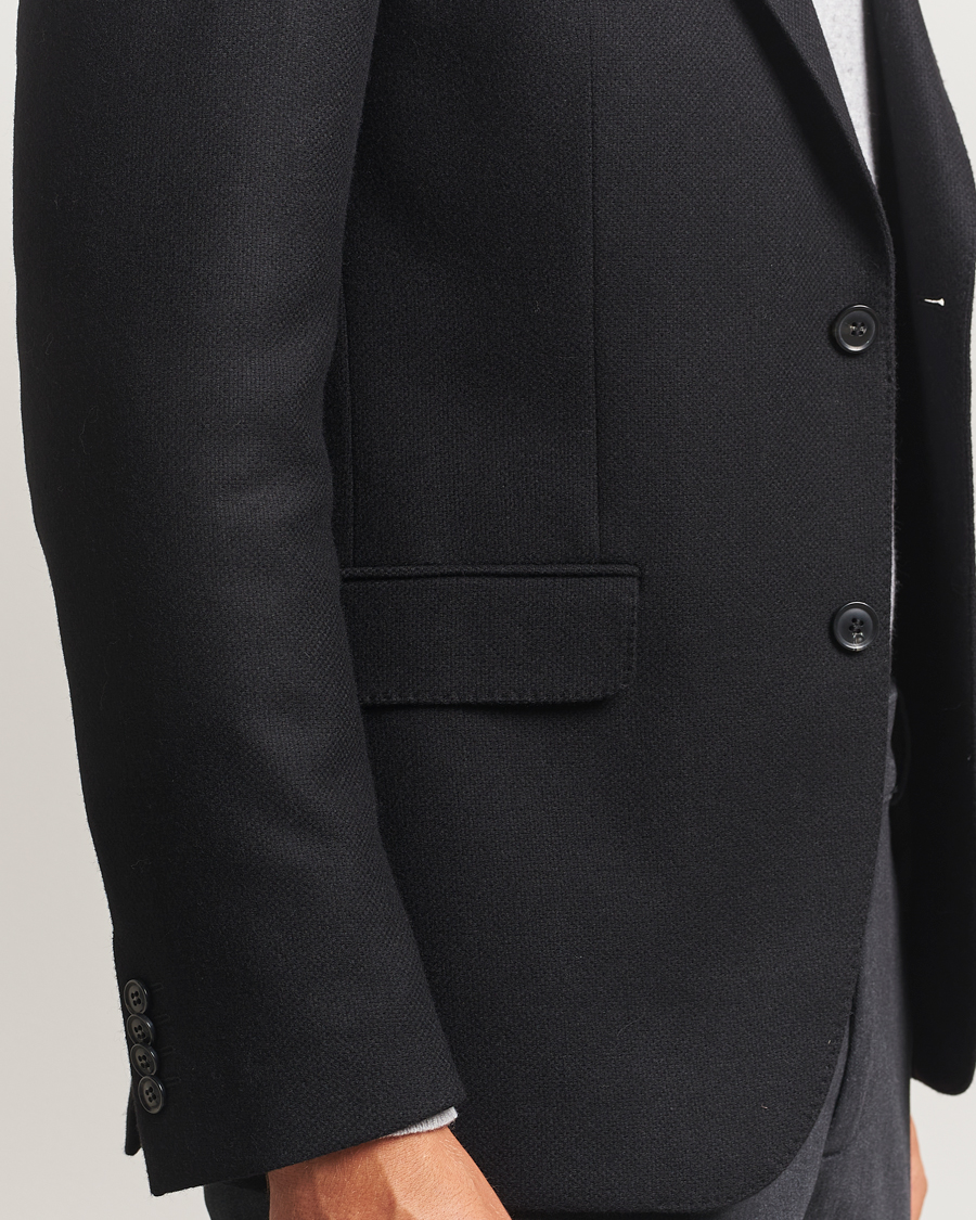 Herr | Kavajer | Oscar Jacobson | Fogerty Wool Blazer Black