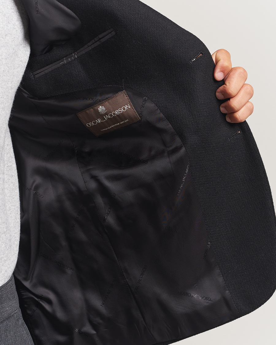 Herr | Kavajer | Oscar Jacobson | Fogerty Wool Blazer Black
