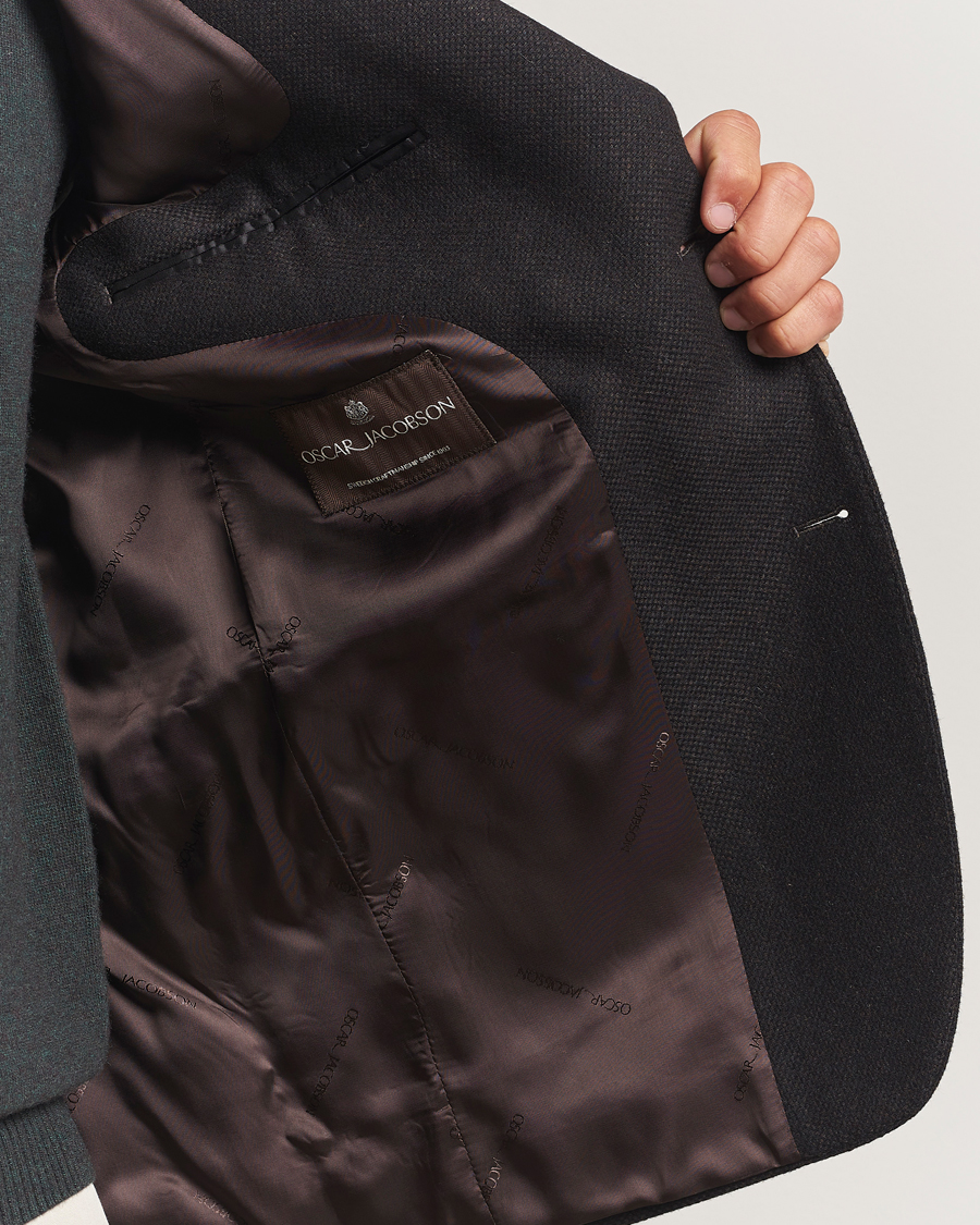 Herr | Kavajer | Oscar Jacobson | Fogerty Wool Blazer Brown