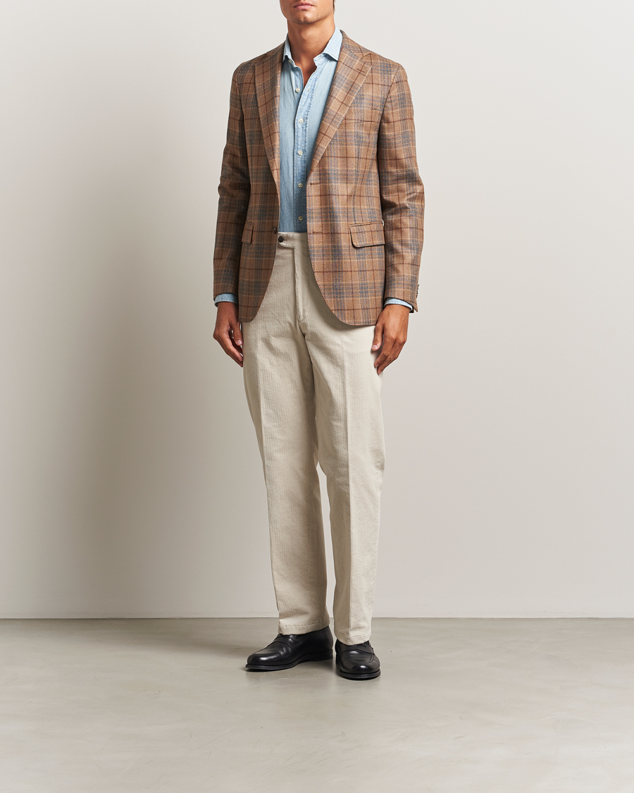 Herr | Byxor | Oscar Jacobson | Del S Straight Pants White