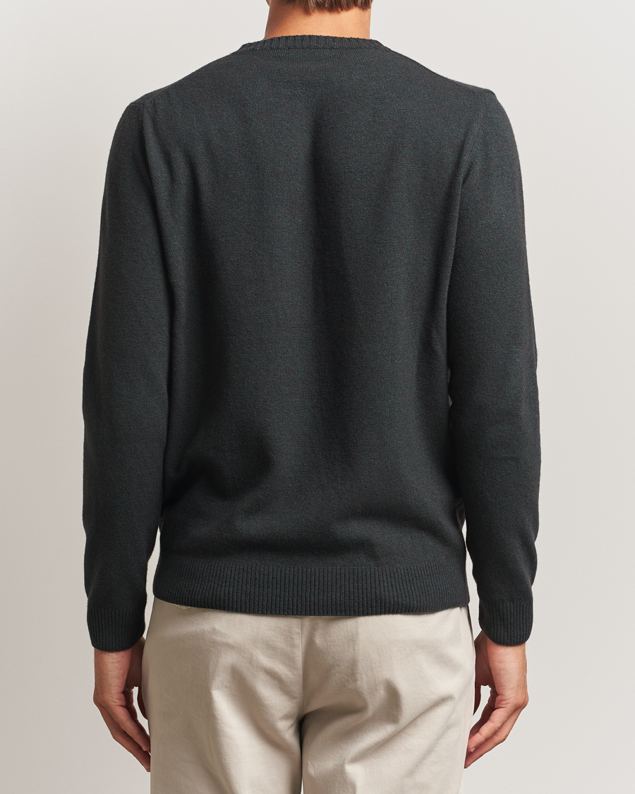 Herr | Tröjor | Oscar Jacobson | Valter Wool/Cashmere Round Neck Green