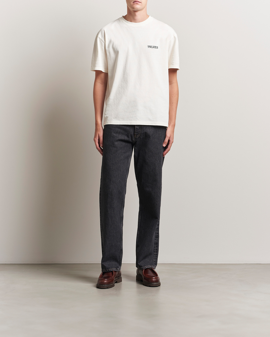 Herr | T-Shirts | Palmes | Logo T-Shirt Broken White