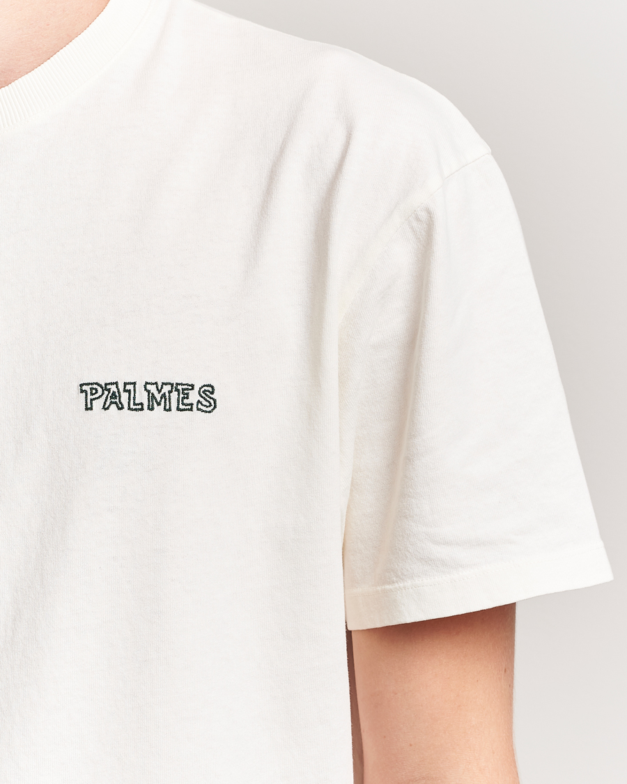 Herr | T-Shirts | Palmes | Logo T-Shirt Broken White