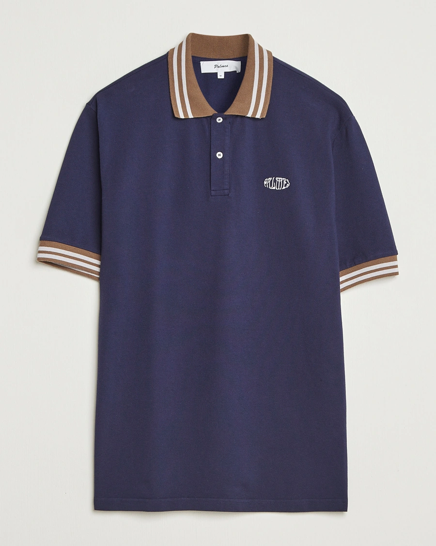 Herr | Pikéer | Palmes | Oval Pique Polo Dark Blue