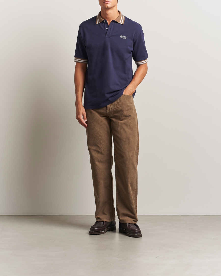 Herr | Pikéer | Palmes | Oval Pique Polo Dark Blue