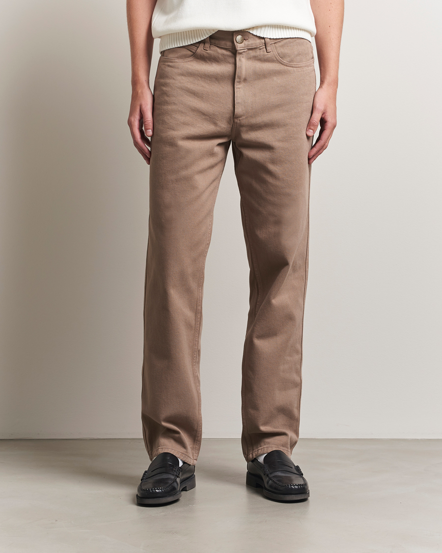 Herr | Byxor | Palmes | Coarse 5-Pocket Trousers Fossil