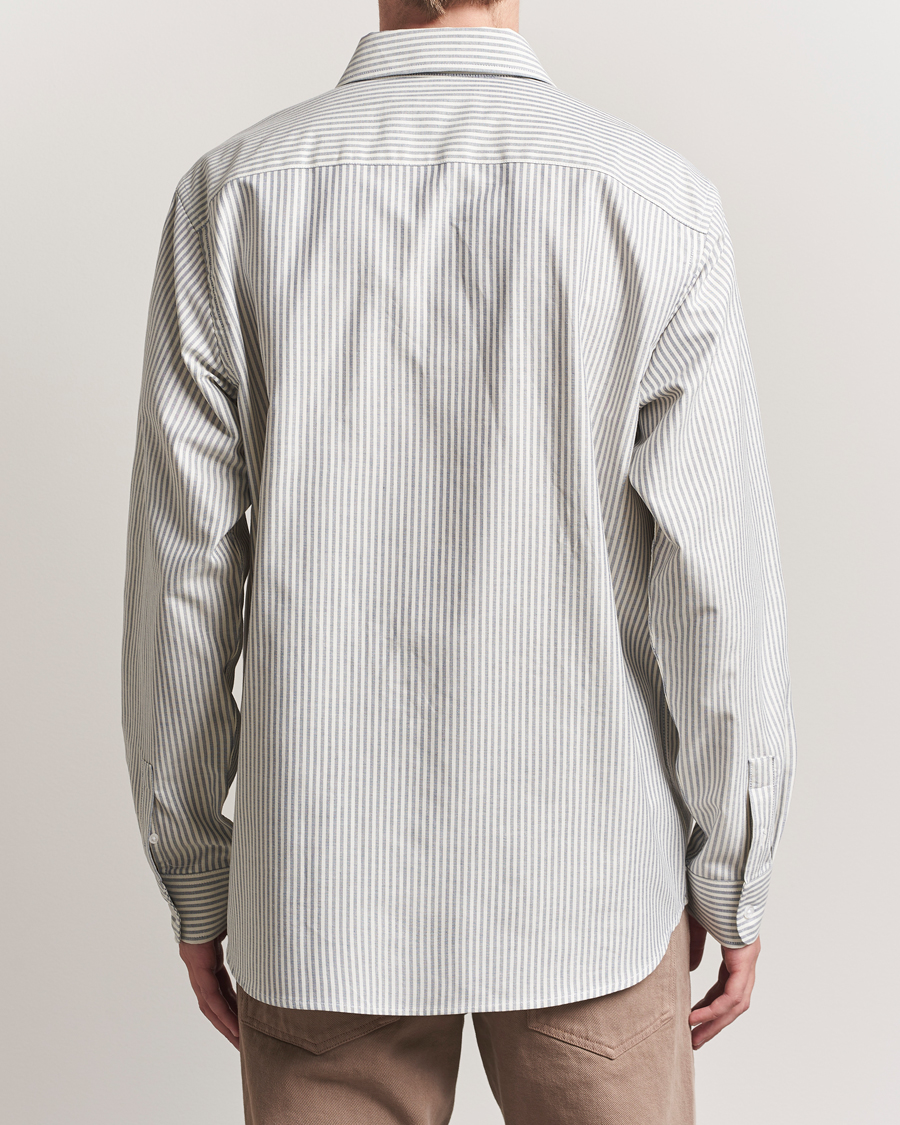 Herr | Skjortor | Palmes | Deuce Oxford Shirt Light Blue Stripe