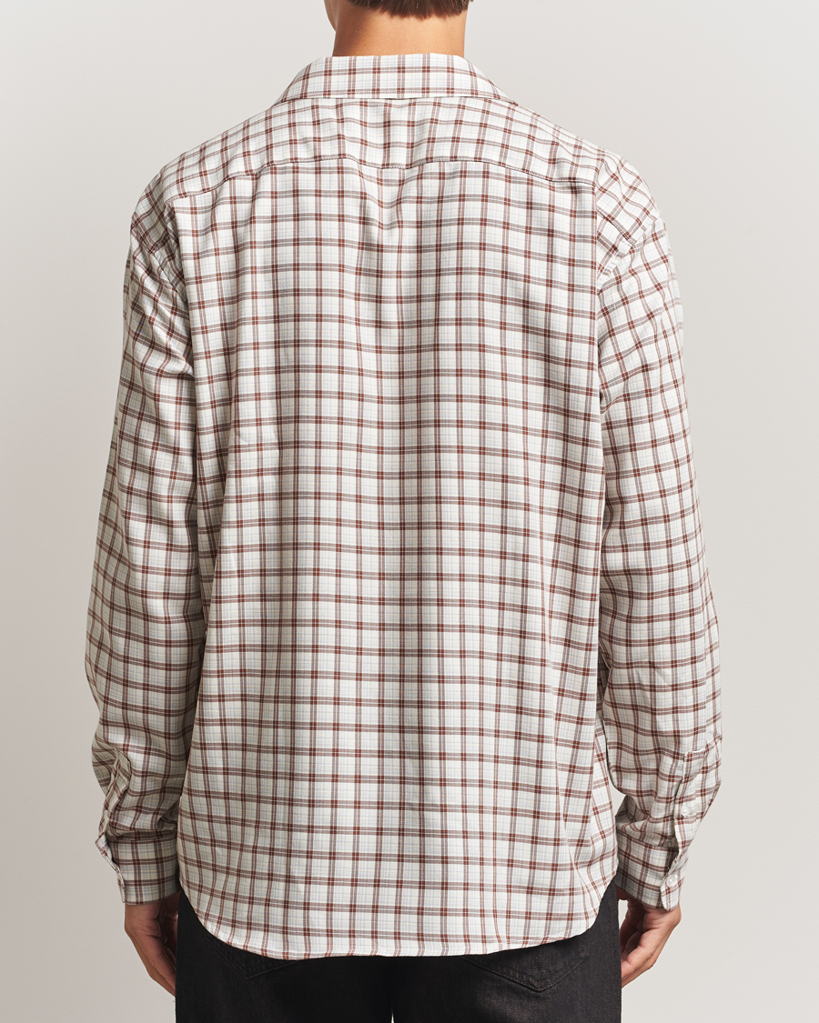 Herr | Skjortor | Palmes | Cotton/Merino Shirt White/Brown