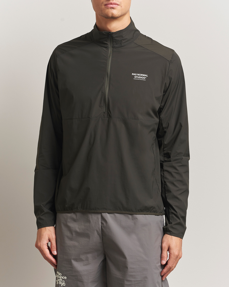 Herr | Jackor | Pas Normal Studios | Balance Half Zip Jacket Dark Olive