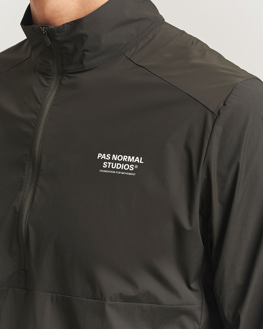 Herr | Jackor | Pas Normal Studios | Balance Half Zip Jacket Dark Olive