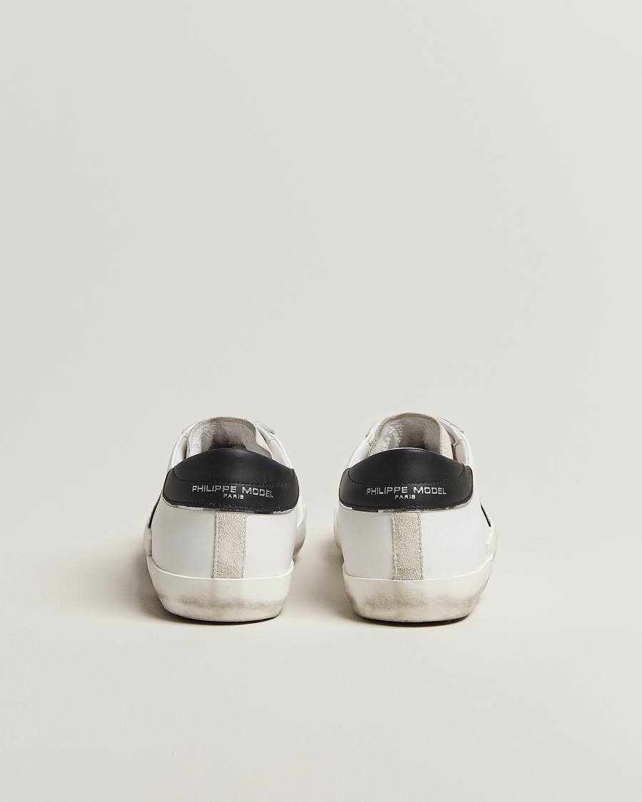 Herr | Sneakers | Philippe Model | Prsx Low Top Leather Sneakers White/Black