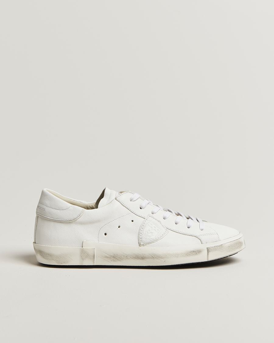 Herr | Sneakers | Philippe Model | Prsx Low Top Leather Sneakers White