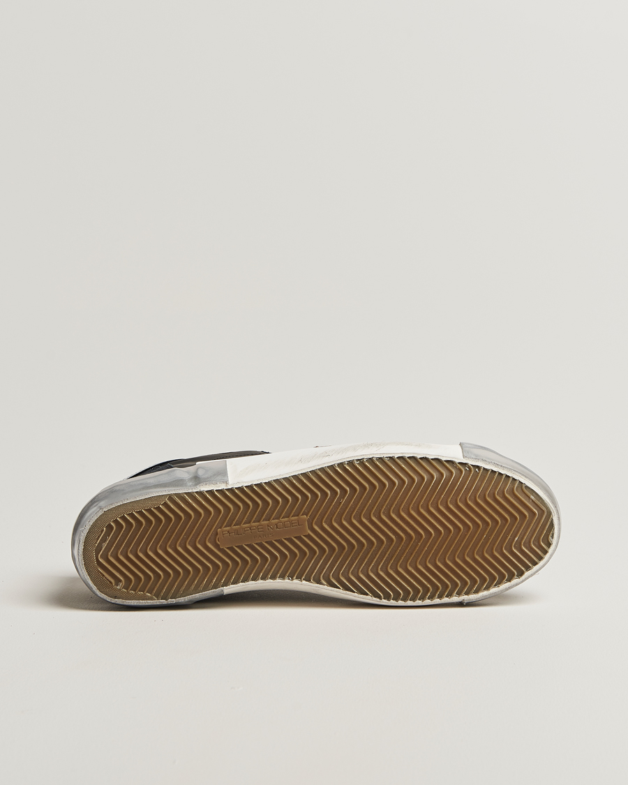 Herr | Sneakers | Philippe Model | Prsx Low Top Leather Sneakers Black/Silver