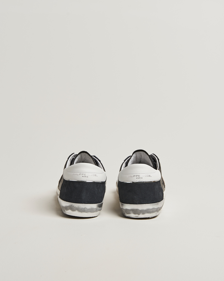 Herr | Sneakers | Philippe Model | Prsx Low Top Leather Sneakers Black/Silver