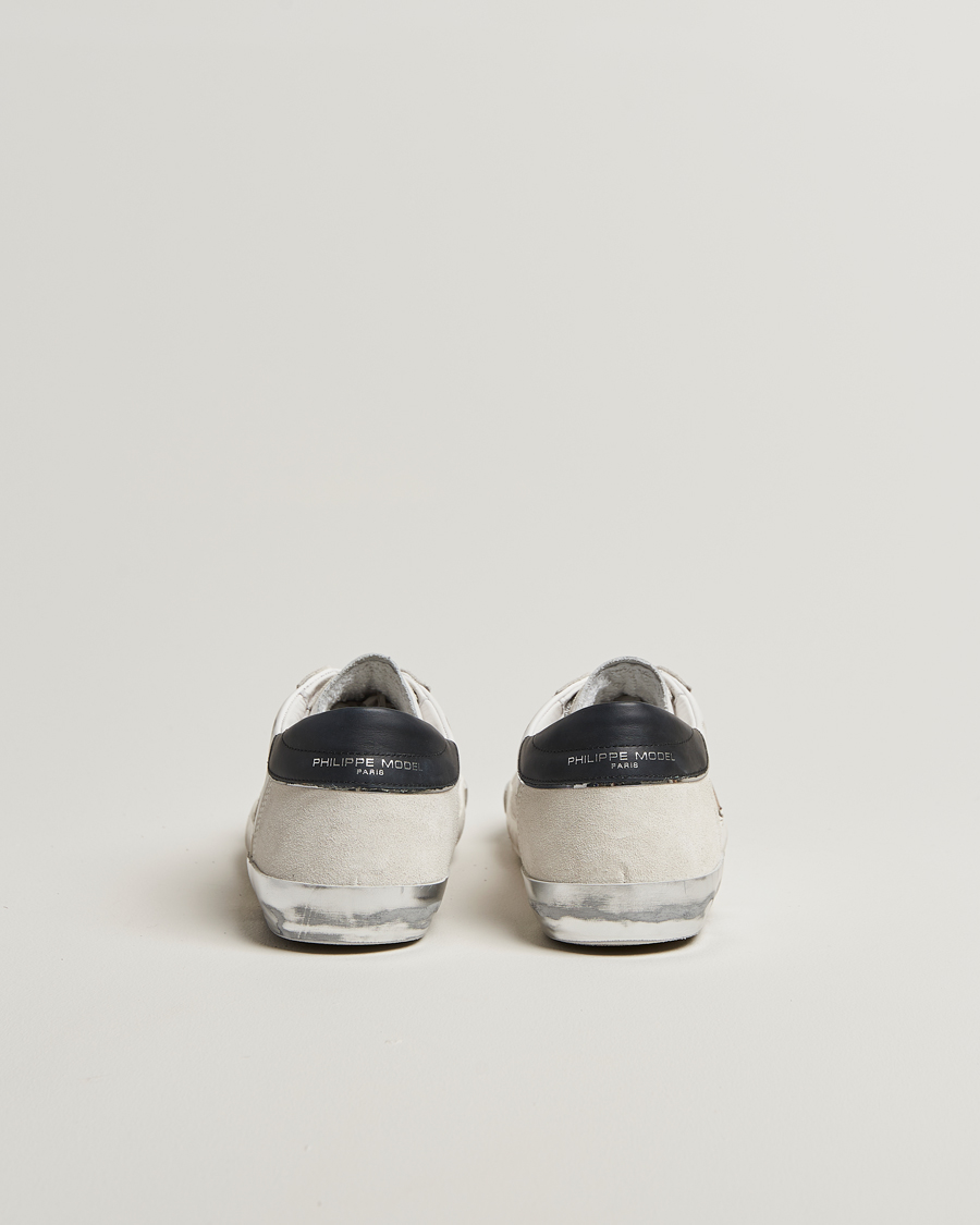 Herr | Sneakers | Philippe Model | Prsx Low Top Leather Sneakers White/Silver