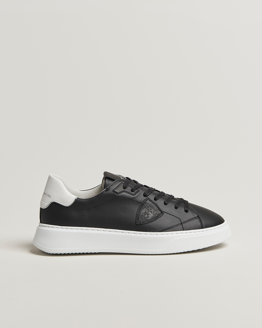 Herr | Sneakers | Philippe Model | Temple Low Top Leather Sneakers Black