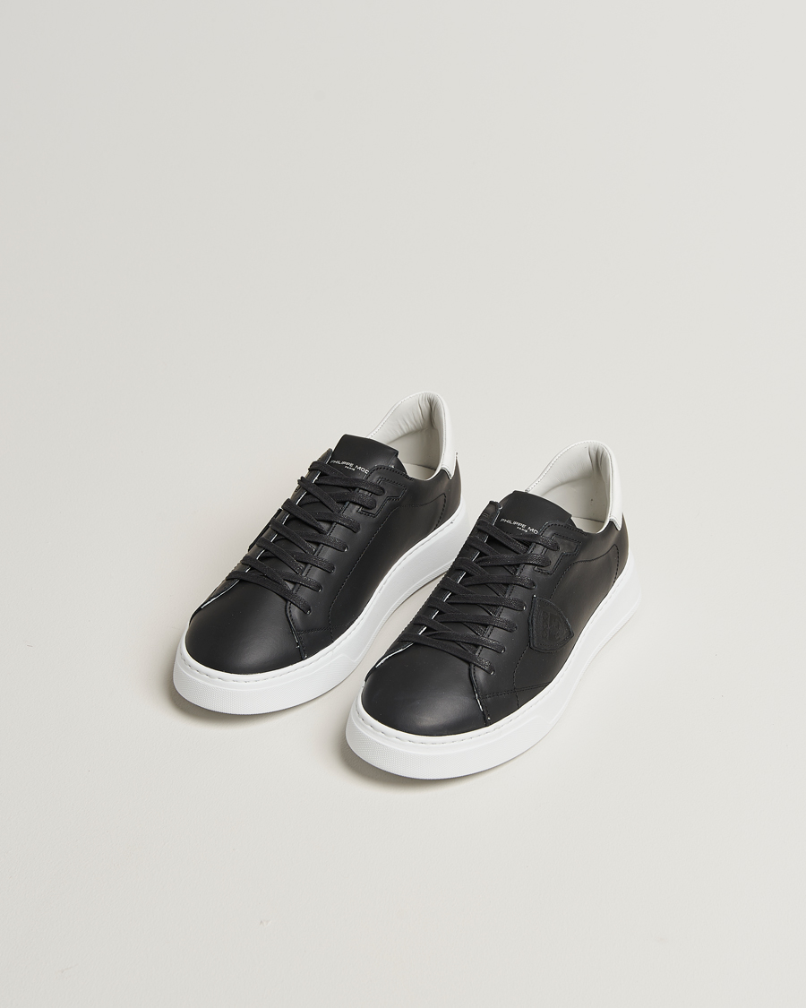Herr | Sneakers | Philippe Model | Temple Low Top Leather Sneakers Black