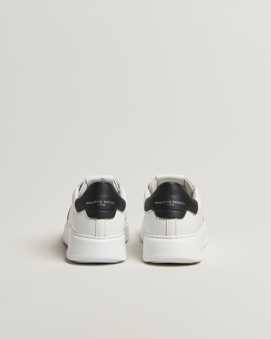 Herr | Sneakers | Philippe Model | Temple Low Top Leather Sneakers White/Black