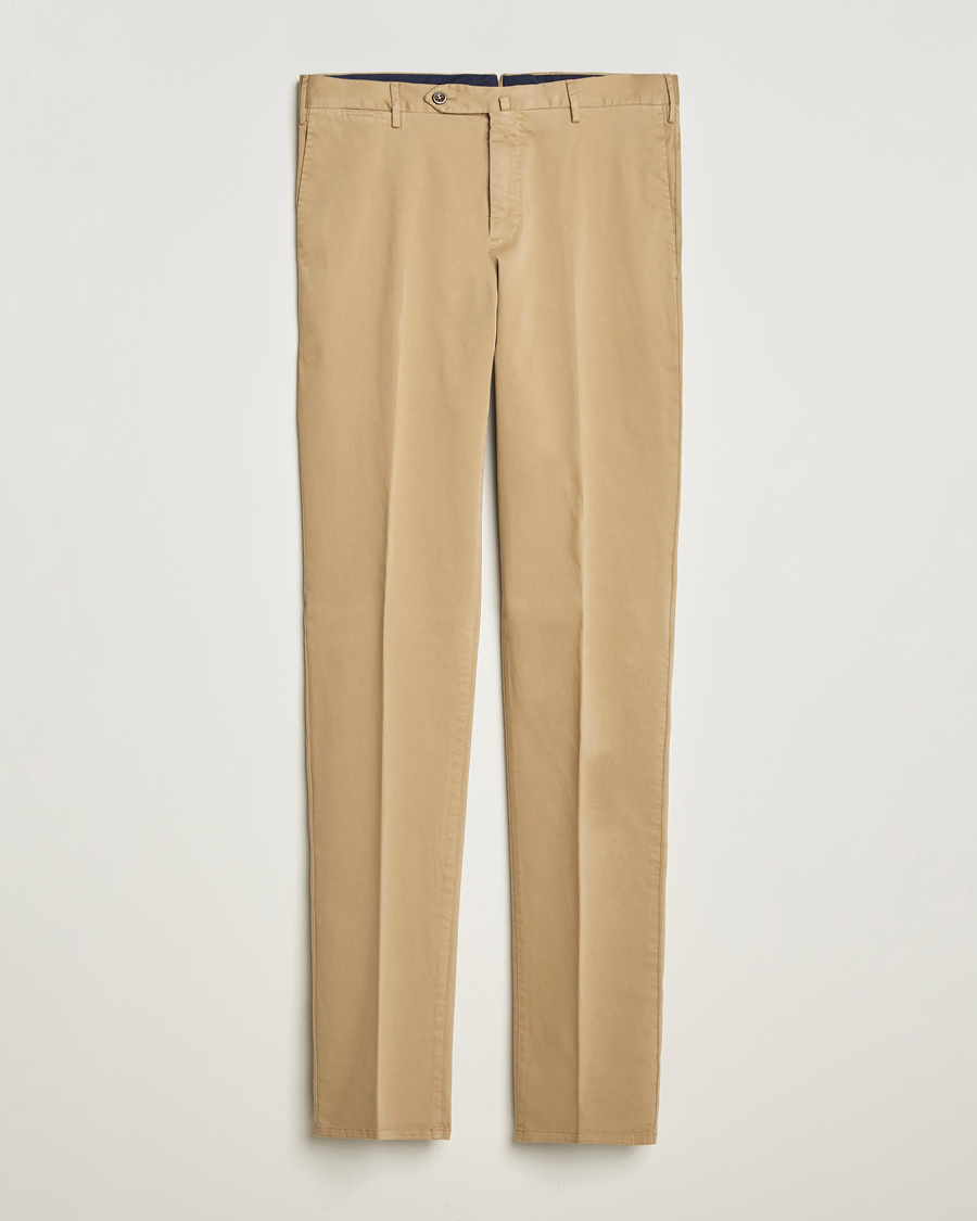 Herr | Byxor | PT01 | Slim Fit Cotton/Stretch Trousers Beige
