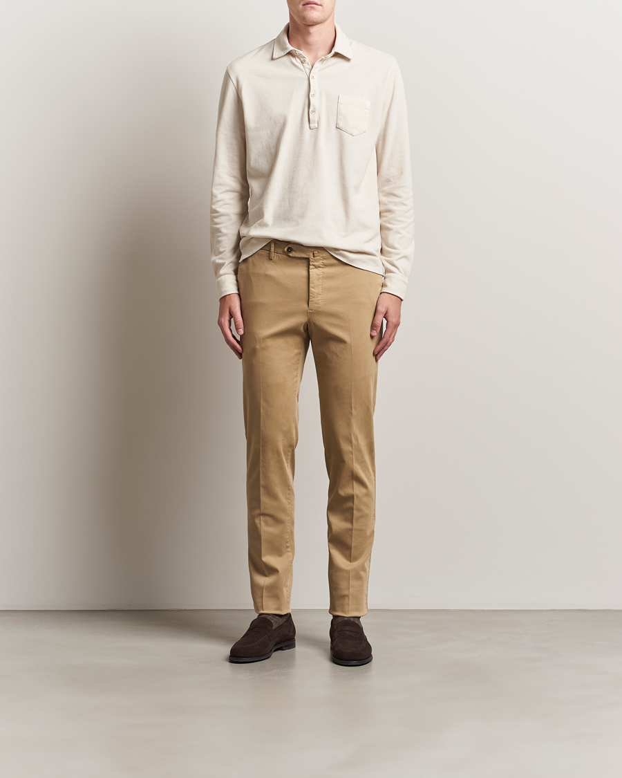 Herr | Byxor | PT01 | Slim Fit Cotton/Stretch Trousers Beige