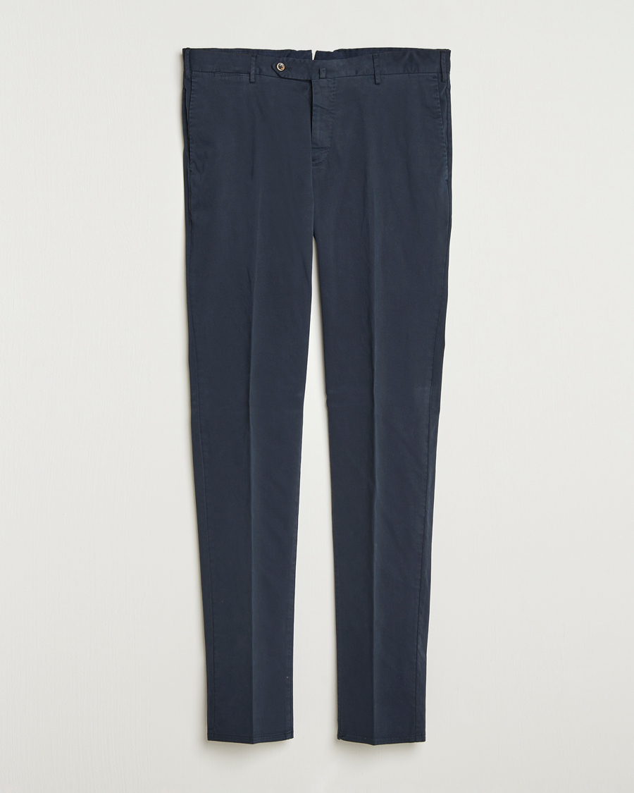 Herr | Byxor | PT01 | Slim Fit Cotton/Stretch Trousers Navy
