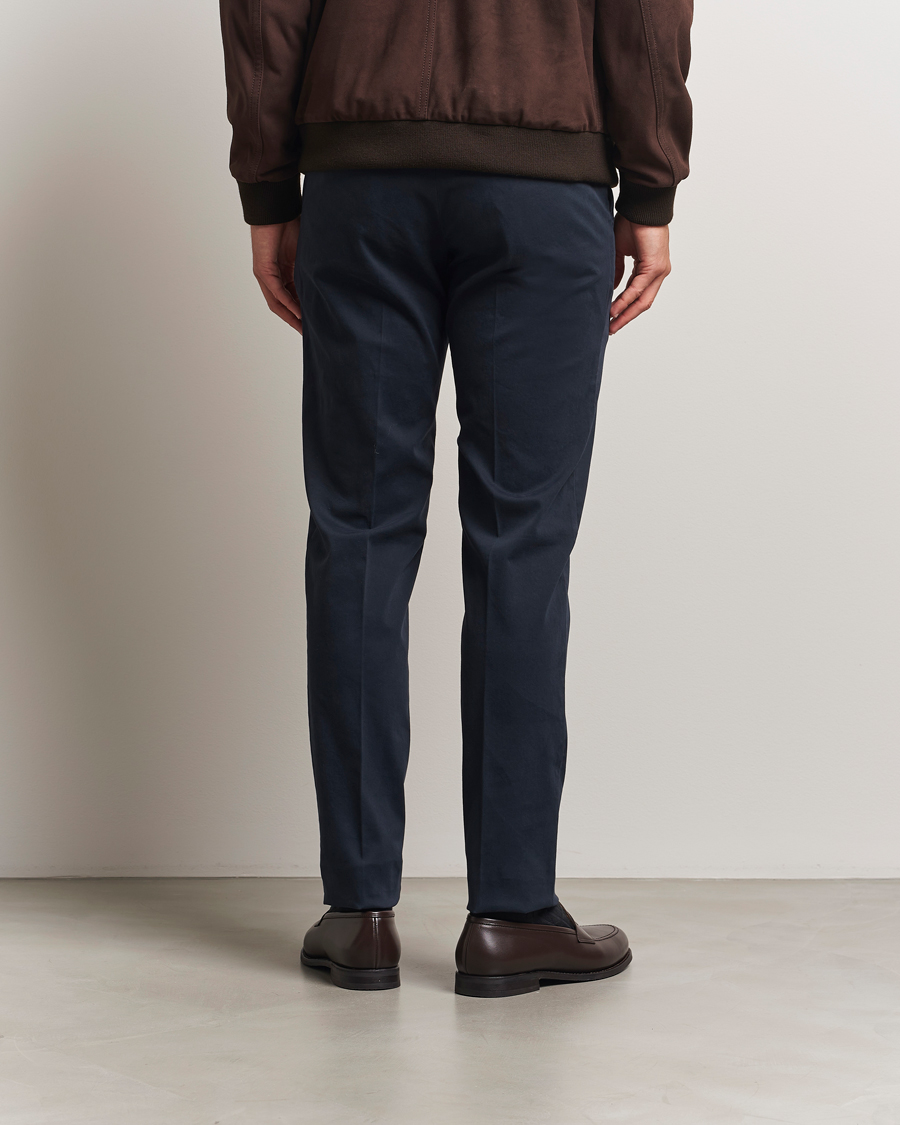 Herr | Byxor | PT01 | Slim Fit Cotton/Stretch Trousers Navy
