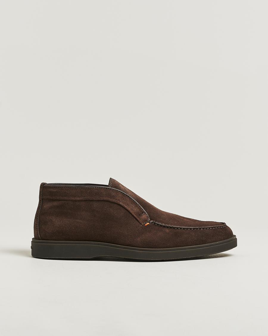 Herr | Kängor | Santoni | Detroit Chukka Boots Dark Brown Suede