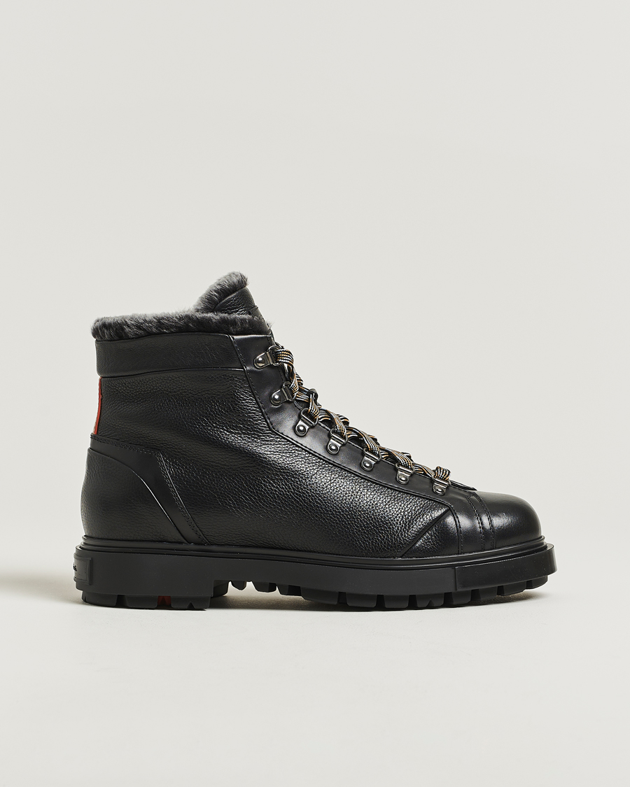 Herr | Kängor | Santoni | St Moritz Winter Boots Black Calf