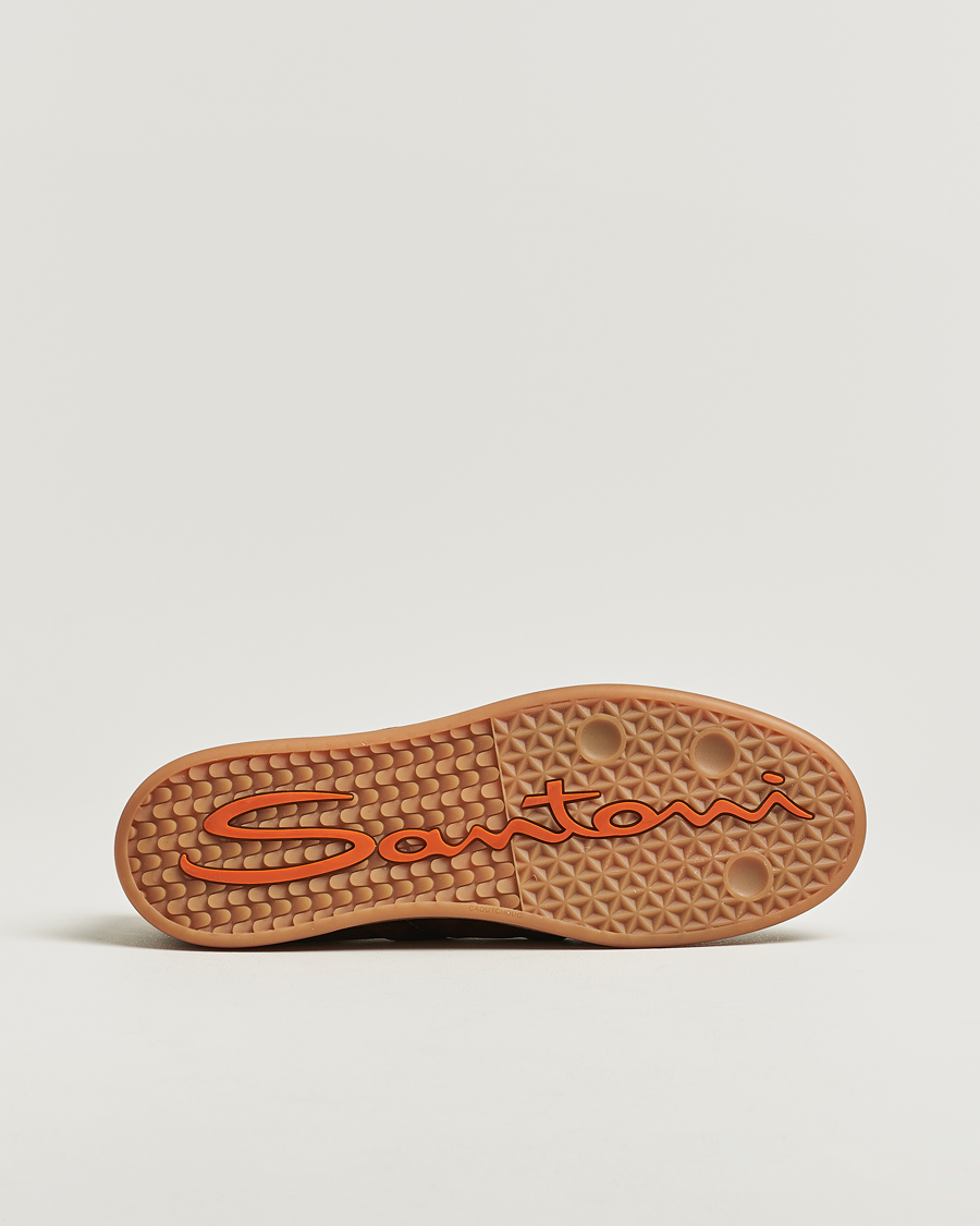 Herr | Sneakers | Santoni | Oly Sneakers Dark Brown Suede
