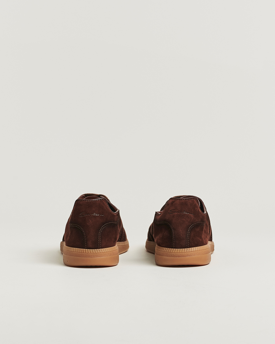 Herr | Sneakers | Santoni | Oly Sneakers Dark Brown Suede