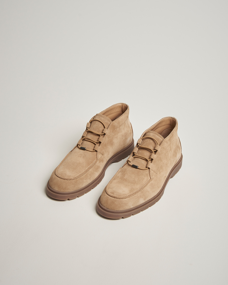 Herr | Kängor | Tod's | Polacco Moc Desert Boots Beige Suede