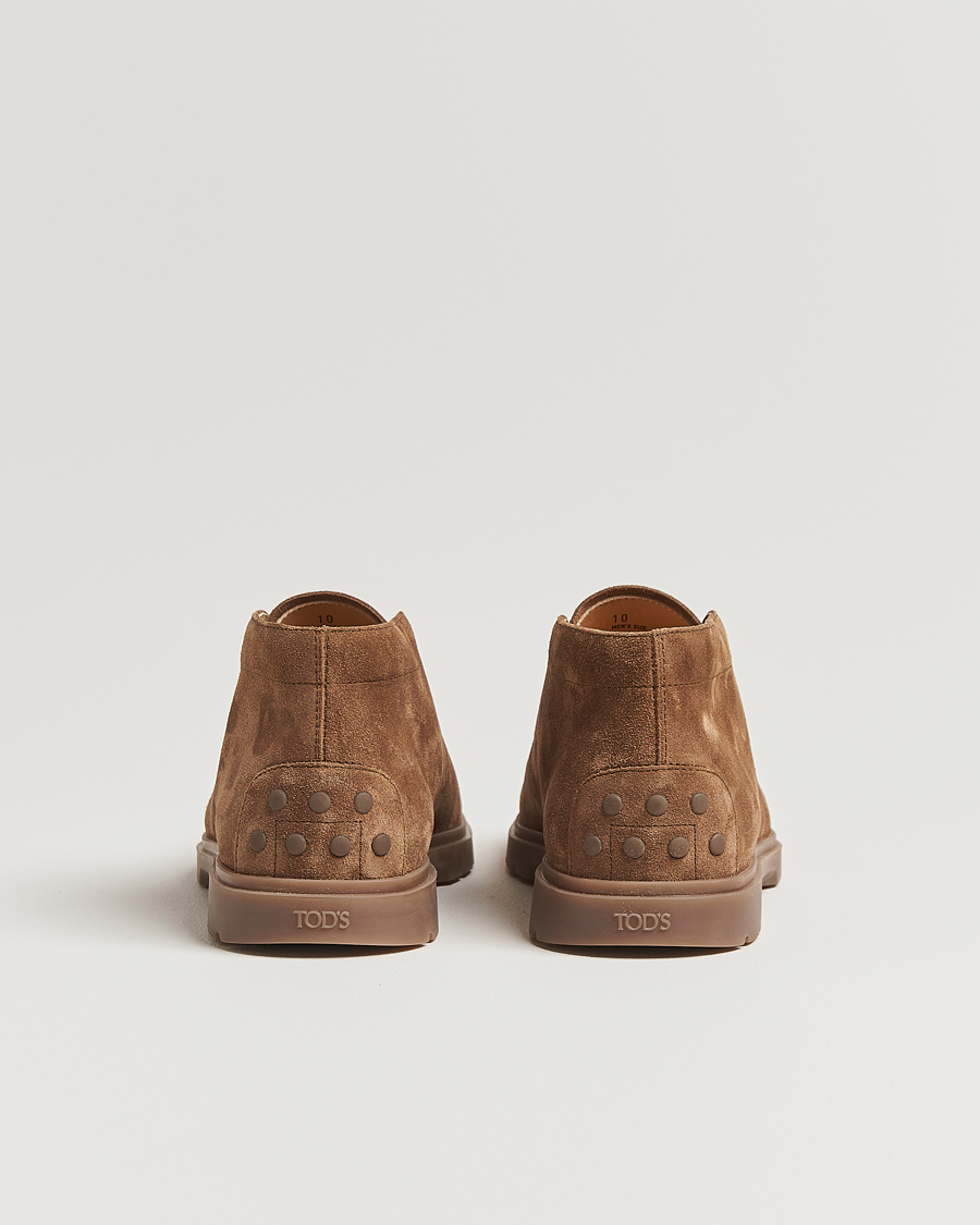 Herr | Kängor | Tod's | Polacco Moc Desert Boots Brown Suede