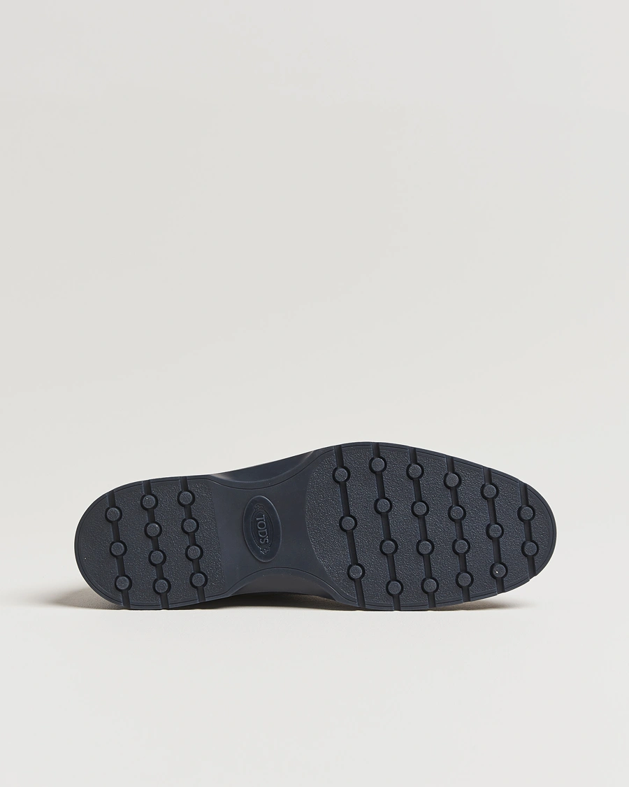 Herr | Kängor | Tod's | Polacco Moc Desert Boots Navy Suede