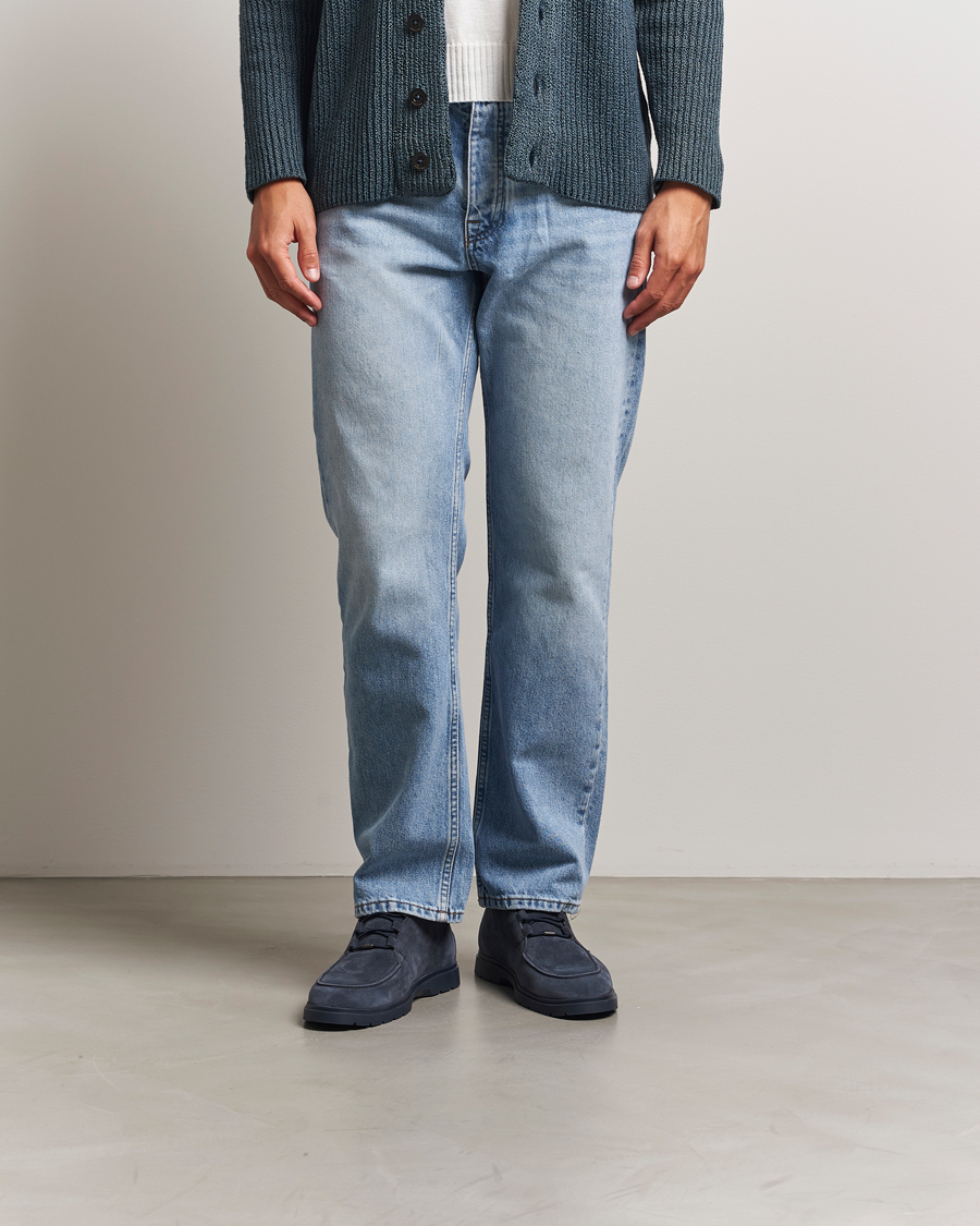 Herr | Kängor | Tod's | Polacco Moc Desert Boots Navy Suede