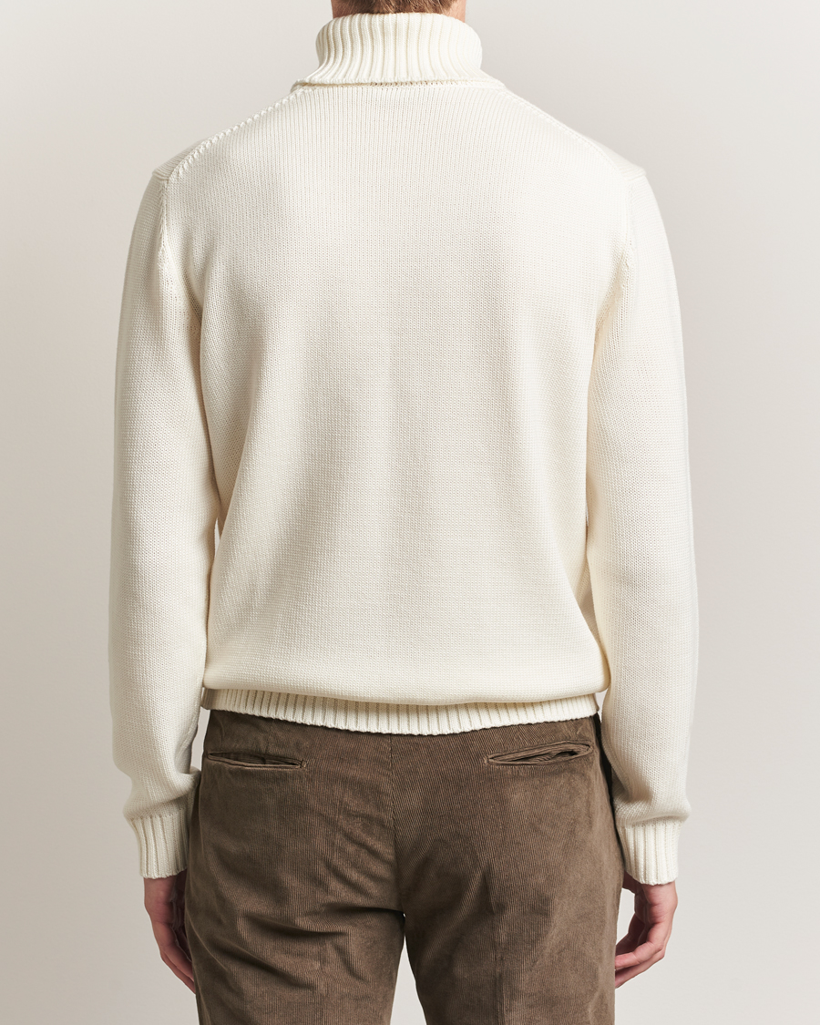 Herr | Tröjor | Zanone | Virgin Merino Wool Rollneck Latte