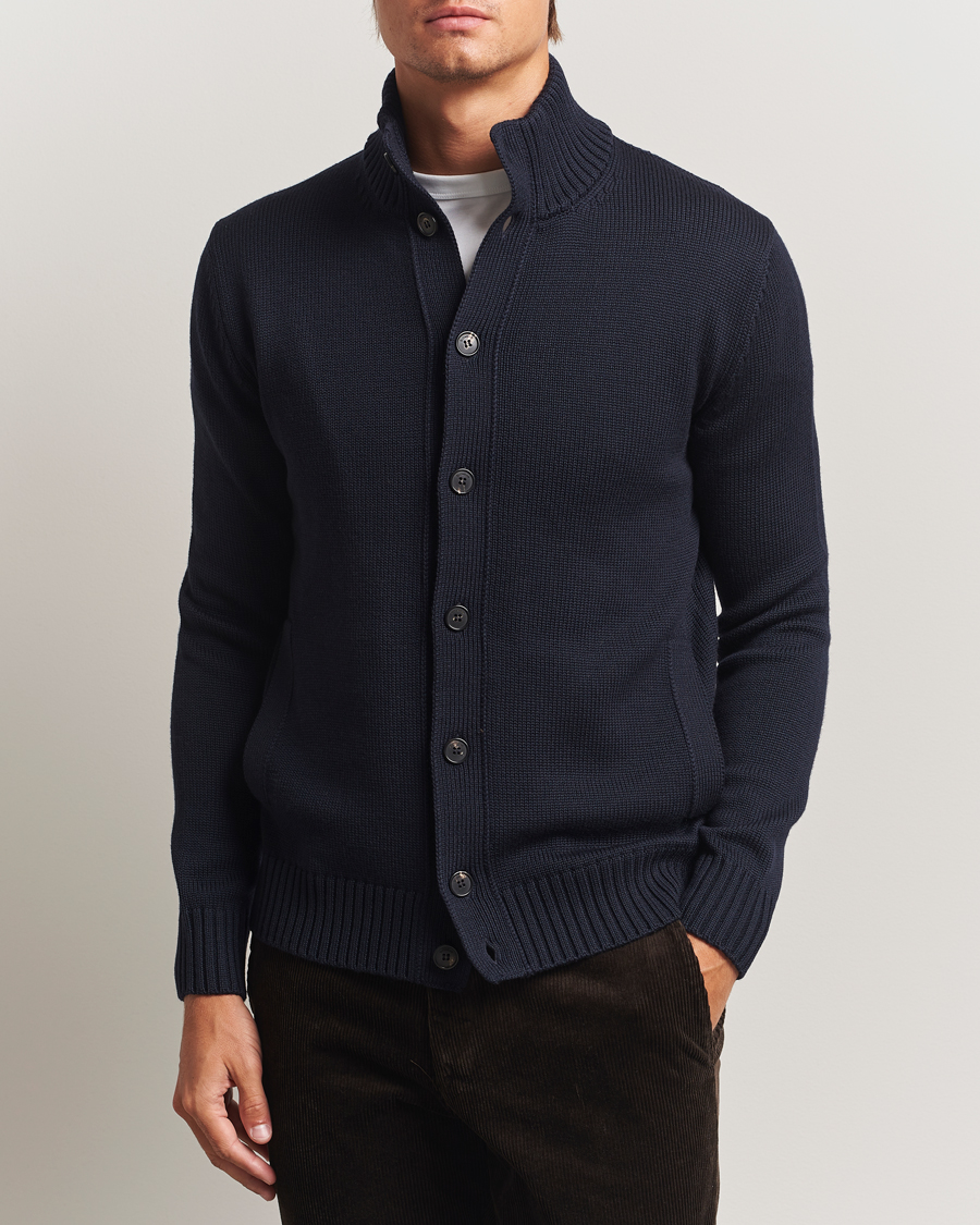 Herr | Tröjor | Zanone | Virgin Merino Wool Chioto Navy