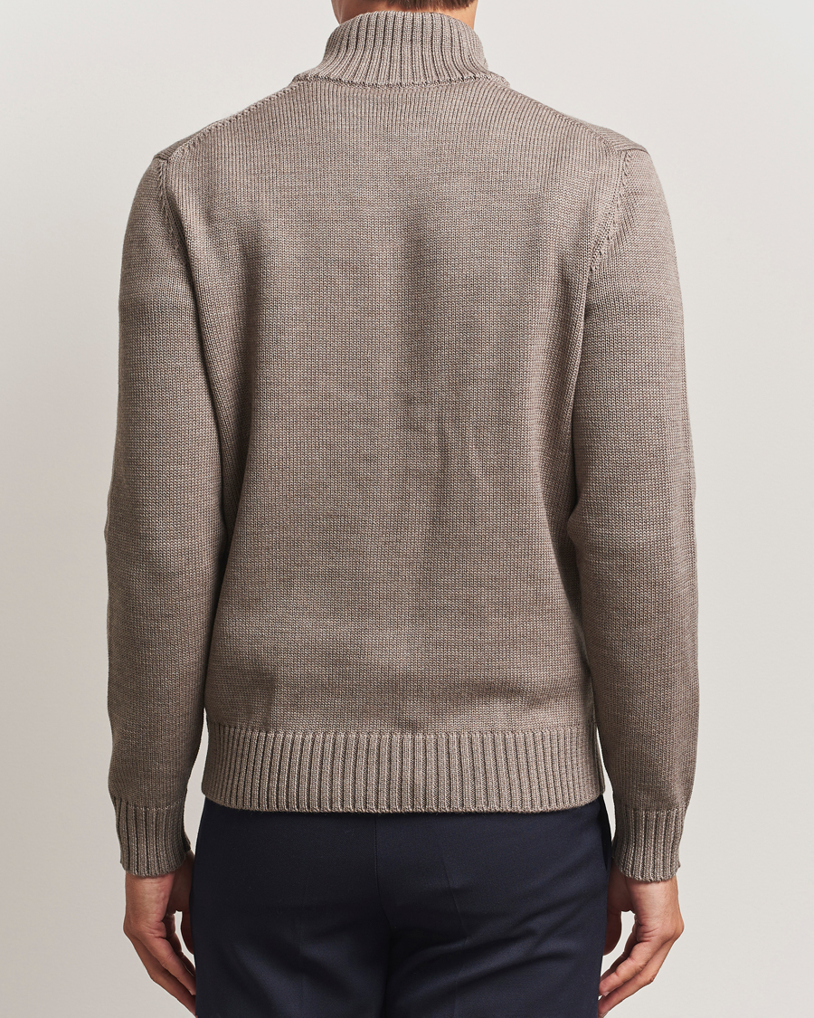 Herr | Tröjor | Zanone | Virgin Merino Wool Chioto Taupe