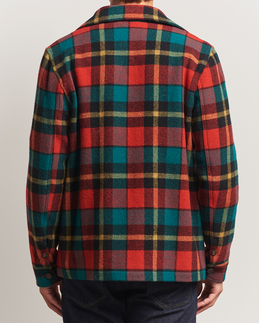 Herr | Jackor | Valstar | Wool Plaid Shirt Jacket Black/Red
