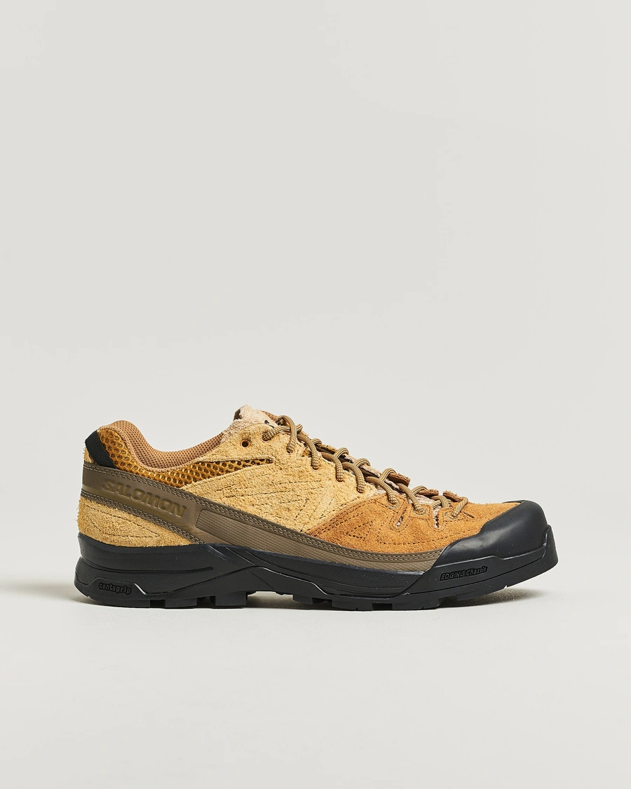 Herr | Sneakers | Salomon | X-ALP Suede Sneakers Bronze Brown