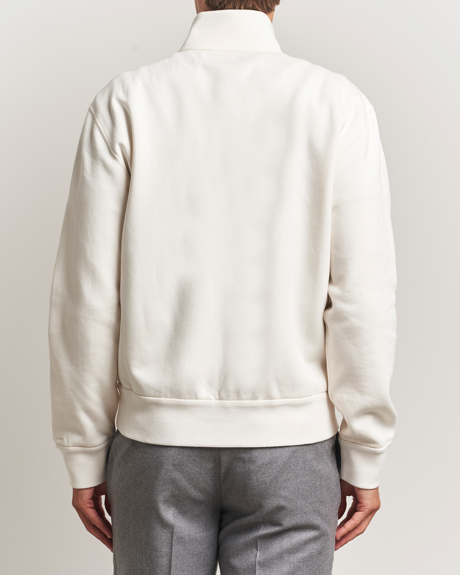 Herr | Tröjor | Ralph Lauren Purple Label | Full Zip Cotton Felpa Cream