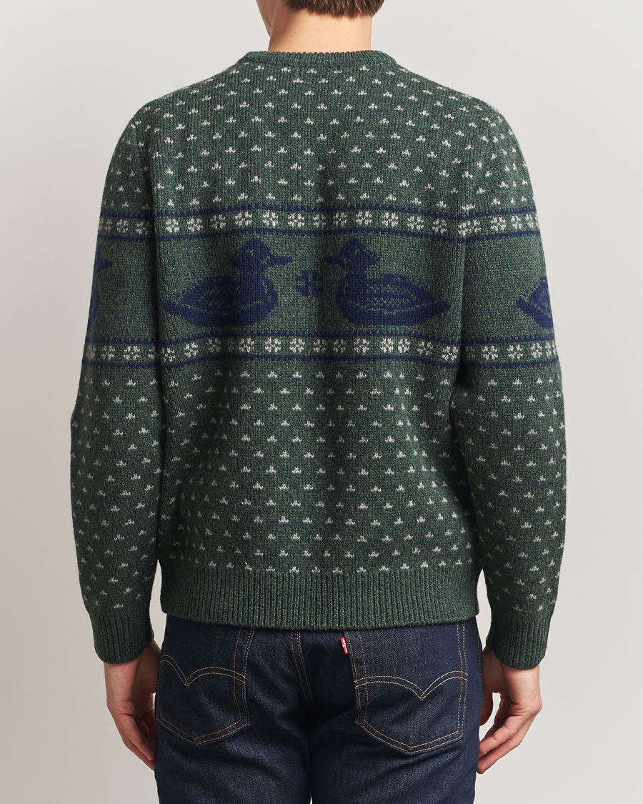 Herr | Tröjor | Pendleton | Wool Duck Sweater Green