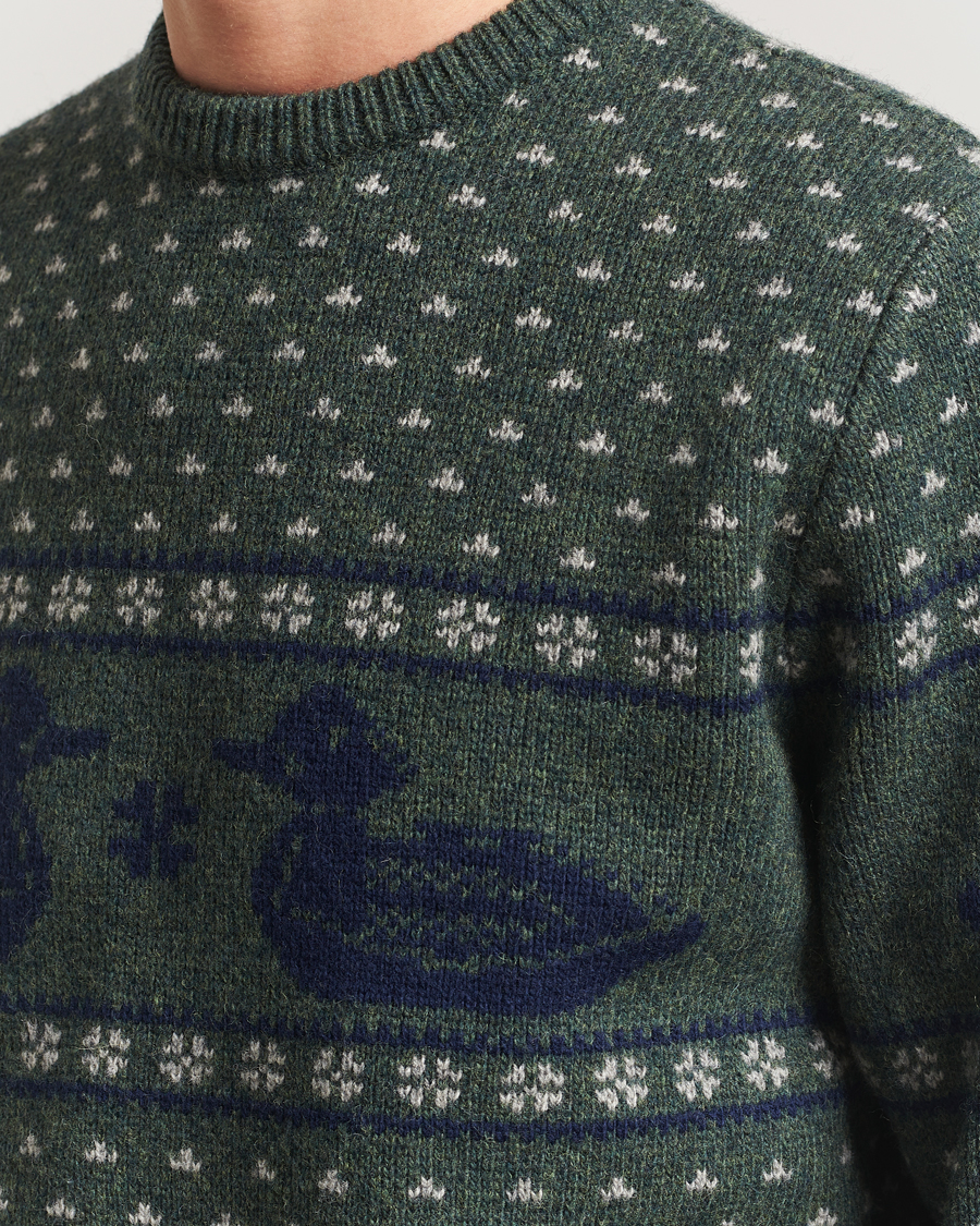 Herr | Tröjor | Pendleton | Wool Duck Sweater Green
