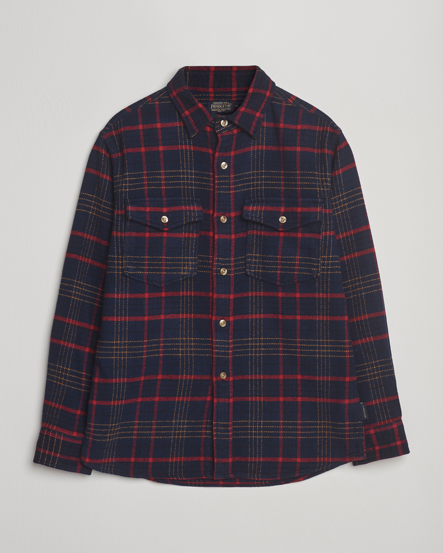 Herr | Skjortor | Pendleton | Big Pocket Shirt Blue Check