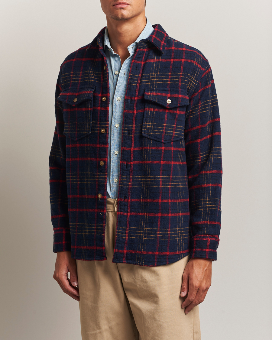 Herr | Skjortor | Pendleton | Big Pocket Shirt Blue Check