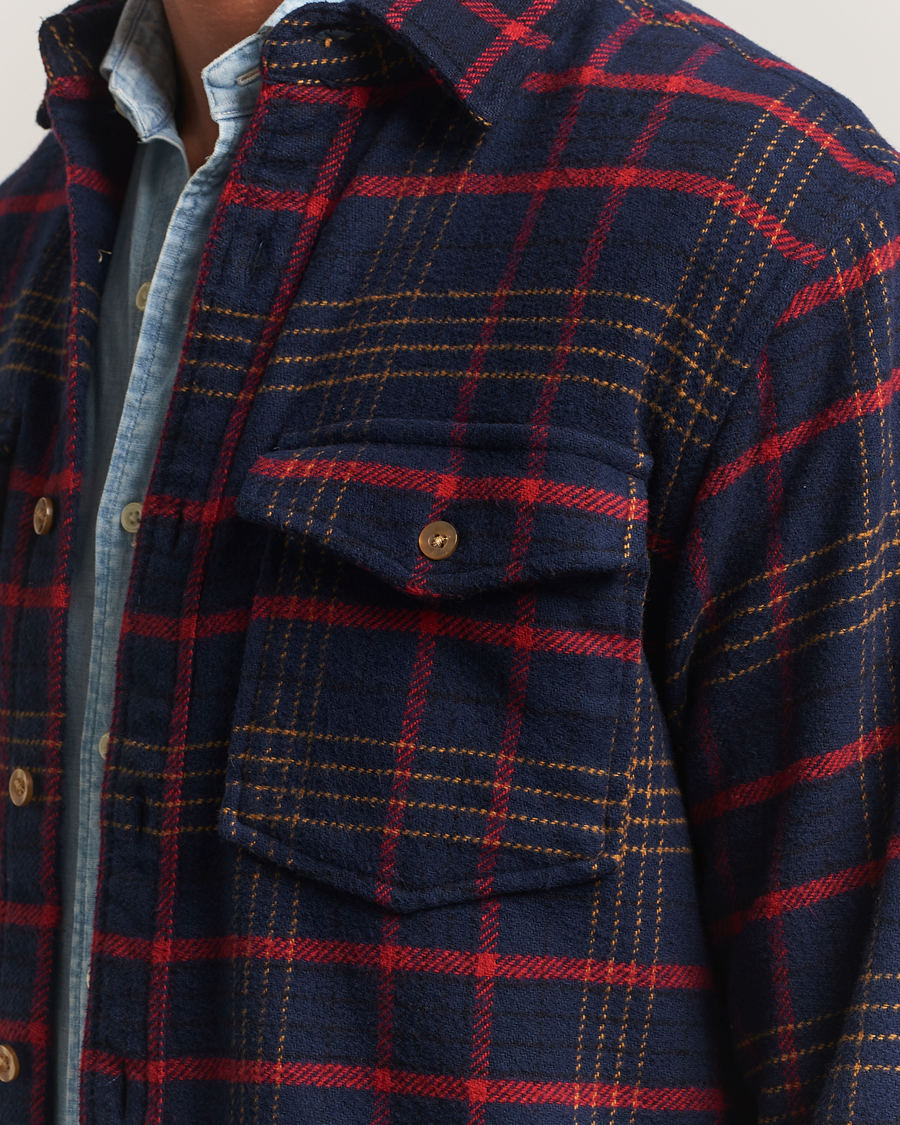 Herr | Skjortor | Pendleton | Big Pocket Shirt Blue Check