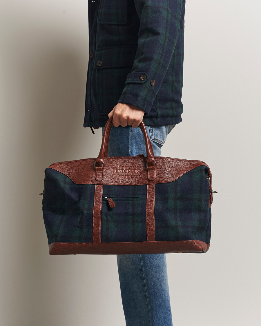 Herr | Väskor | Pendleton | Wool Weekend Bag Blackwatch Tartan