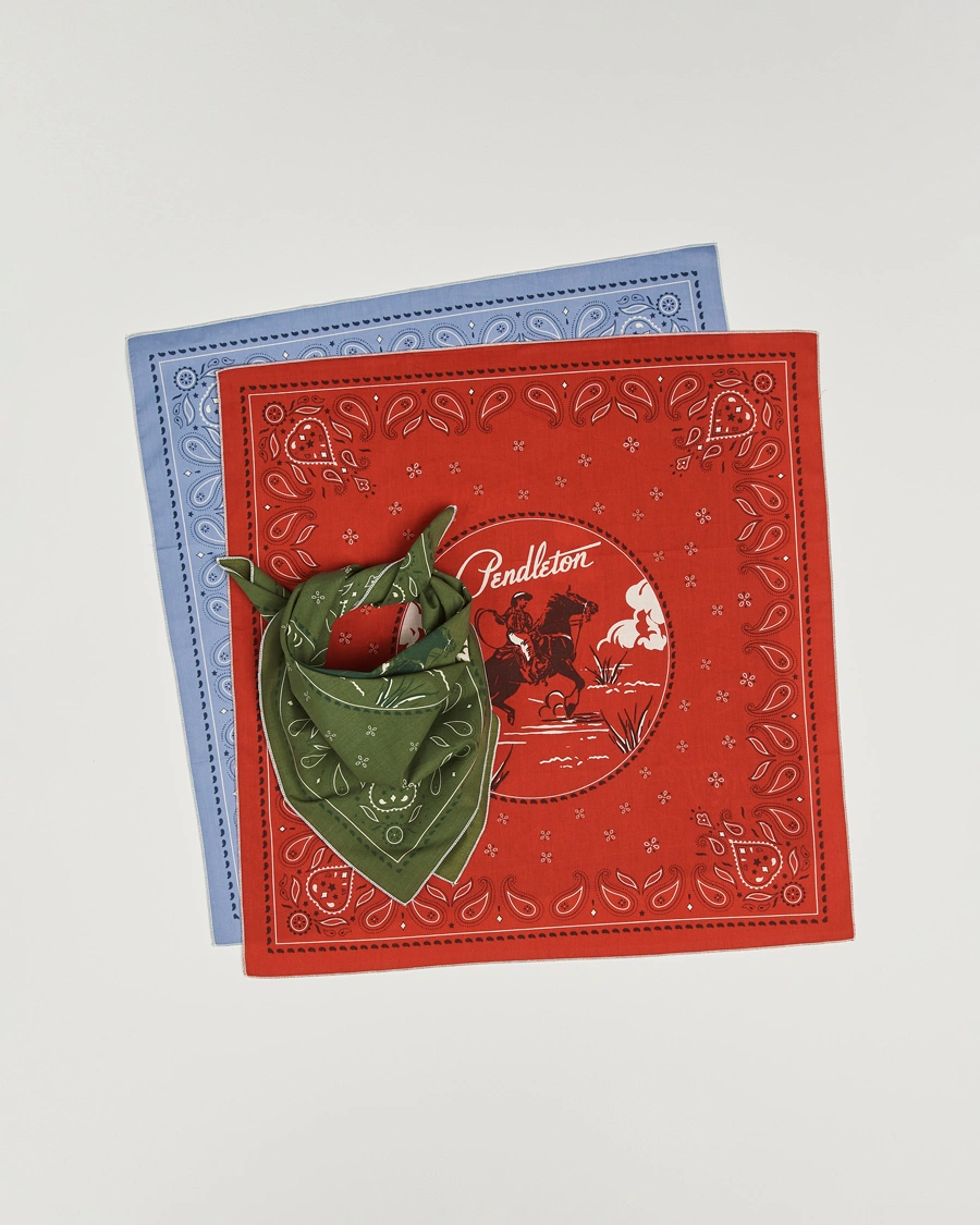 Herr | Näsdukar | Pendleton | 3-Pack Bandana Cowboy Multi